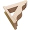 Ekena Millwork 8-in W x 28-in D x 28-in H Funston Slat Rough Cedar Woodgrain TimberThane Outlooker, Primed Tan OUTUR080X28X28FST24RCPR - alternate 4